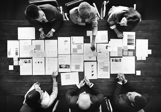 Team planning meeting